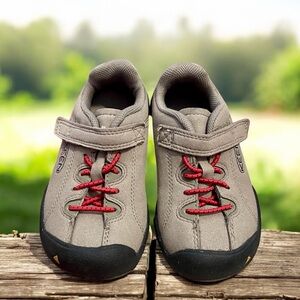 Keen Kids Beige Sneakers with Red Accents